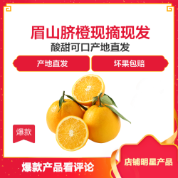 眉山脐橙橙子新鲜当季甜2.5斤装