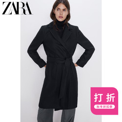 ZARA 新款 女装  配腰带大衣外套 03057249800