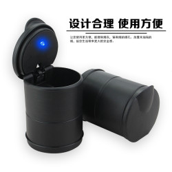 车载烟灰缸悬挂式创意个性有盖多功能车内带盖汽车烟缸男车用夜光