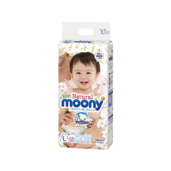 尤妮佳MOONY自然系列纸尿裤 L38片(9-14kg)
