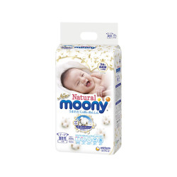 尤妮佳MOONY自然系列纸尿裤NB(新生儿)63片(0-5kg)