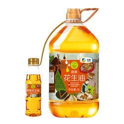 聚划算百亿补贴:中粮 初萃 原香花生油5L+220ML