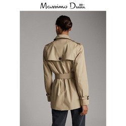 秋冬大促 Massimo Dutti 女装 年新品女士系腰带设计棉质风衣 06737707710