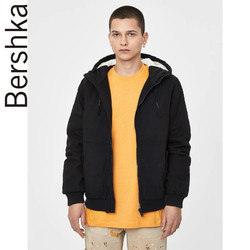 Bershka 巴适卡 06528305800 连帽加厚摇粒绒短外套