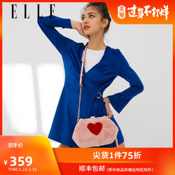 ELLE女包早春新款斜挎包96032可爱毛绒造型手提包单肩包斜挎包女