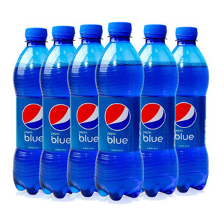 巴厘岛原装进口 百事可乐(Pepsi) blue 蓝色可乐网红可乐汽水饮料 450ml*6瓶装