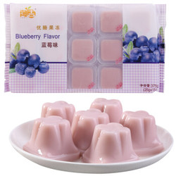 淘吉 乳酸菌 布丁果肉果冻 蓝莓味 375g *12件
