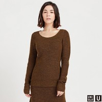 UNIQLO 优衣库 U系列 420988 女士圆领针织衫