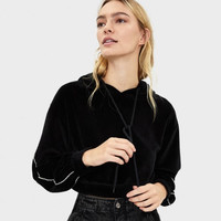 Bershka 06954115800 女士连帽短款运动卫衣