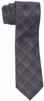 Calvin Klein 男士颗粒格纹领带
