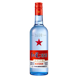 北京红星二锅头 蓝瓶八年陈酿 53度 750mL*6瓶 整箱装 清香型白酒