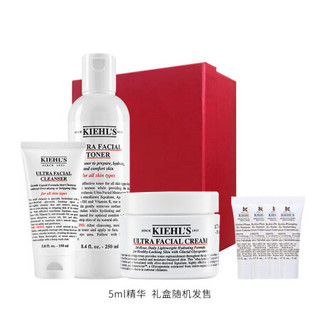 科颜氏 Kiehl's（洁面150ml+爽肤水250ml+高霜50ml+精华5ml*4+随机礼盒）