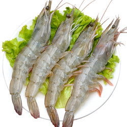 厄瓜多尔虾 （80-110只） 原装进口 海鲜基围虾白虾 4斤装（净重2.8-3.2斤）