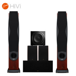 惠威（HiVi）RM600AHT+Sub10G 家庭影院音响套装5.1声道hifi家用客厅电视ktv音响低音炮组合木质落地音箱