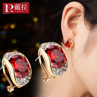 925银针时尚气质耳钉女简约高级感耳环韩国版网红法式耳夹装饰