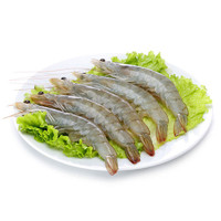 禧美海产 厄瓜多尔白虾(ASC认证）300g 50-60/kg 盒装 海鲜水产