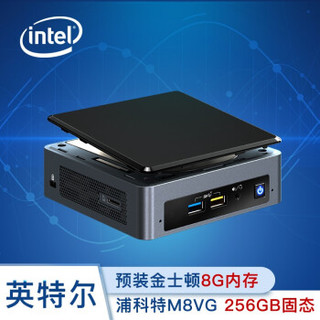 英特尔（Intel）豆子峡谷NUC8I5BEK+8G内存+256G固态+WIN10.PRO试用版