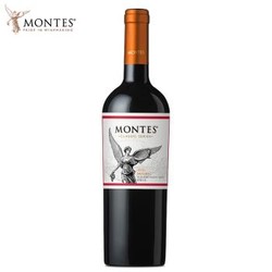 智利原瓶进口红酒 蒙特斯montes经典系列 马尔贝克红葡萄酒750ml单支装 *2件