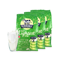 Devondale 德运 脱脂成人高钙牛奶粉 1kg*3袋