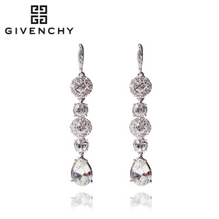 Givenchy 纪梵希 60461118 施华洛世奇水晶 银色长款女士耳坠