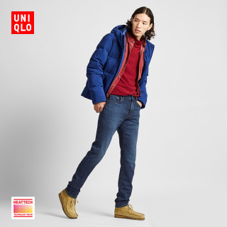 UNIQLO 优衣库 男士水洗牛仔裤418915 蓝色 S