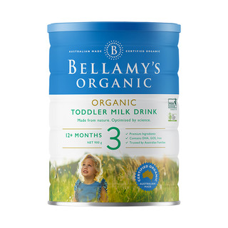 BELLAMY'S 贝拉米 经典系列 有机幼儿奶粉 澳版 3段 900g*3罐