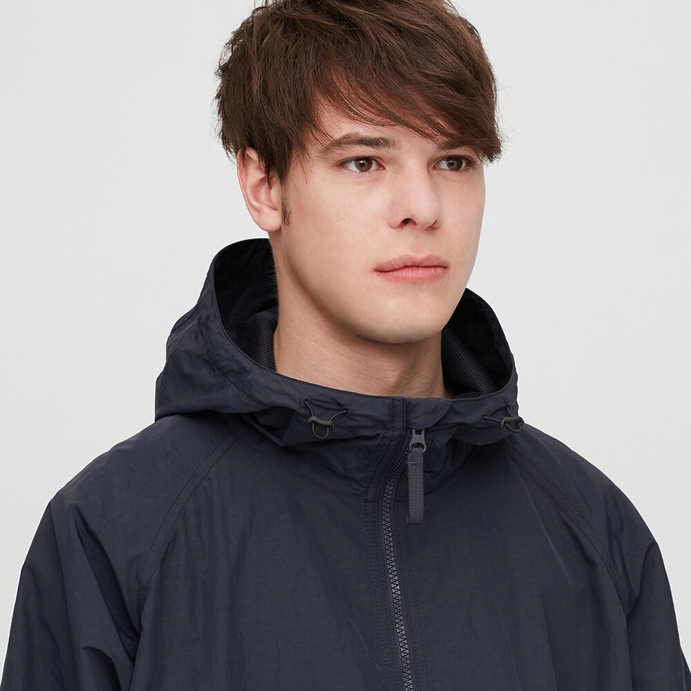 uniqlo优衣库425078男士半开领连帽外套