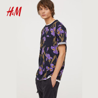 H＆M HM0671777 男士印花口袋T恤