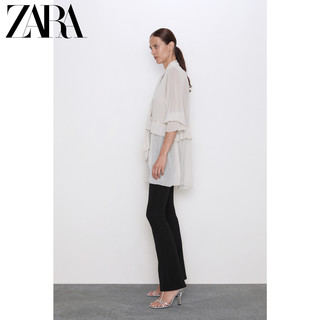 ZARA 09878160712 女款蝴蝶结衬衫