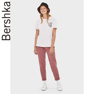 Bershka 巴适卡 07528987902 女士字母印花T恤