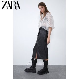 ZARA TRF 07385155250 波点透明硬纱上衣