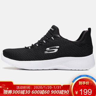 Skechers 斯凯奇 女士一脚蹬运动鞋   12119/BKW   36