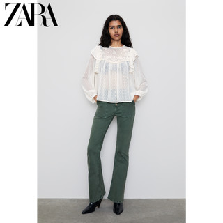 ZARA 07200226712 叠层装饰长袖圆领衬衫