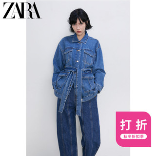 ZARA 08228234407 女装高腰宽松牛仔裤