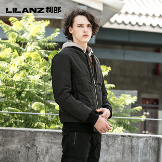 LILANZ 利郎 G9DSL55701 男士棒球领羽绒服