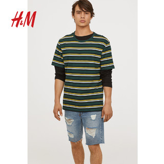 H&M DIVIDED 0599773 男装休闲宽松t恤