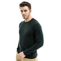 NO 33 男士阿尔巴斯纯山羊绒衫 黑色 M