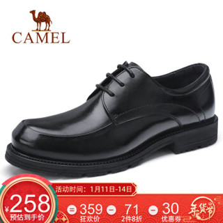 骆驼  A832118420 男士商务正装系带低帮休闲皮鞋