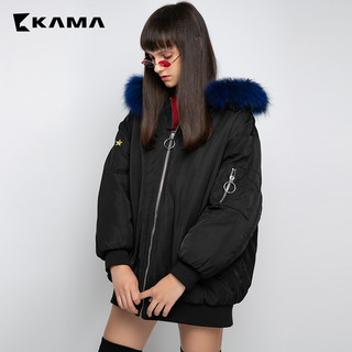 KAMA 卡玛 7418758 女士连帽棉服