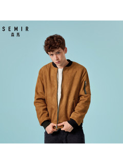 Semir 森马 19078081308 韩版棒球领飞行员夹克