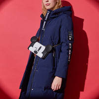 BOSIDENG  波司登 B80142108D 迪士尼系列 女士中长款羽绒服