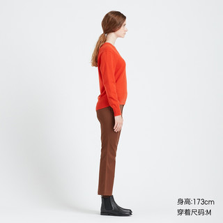 UNIQLO 优衣库 女士九分喇叭裤 424234 XS  浅褐色