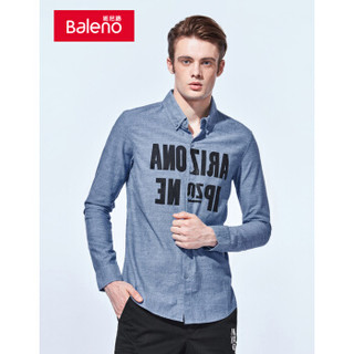 Baleno 班尼路 男士衬衫38534006 冷灰色 L