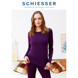 SCHIESSER 舒雅  E0/14872W 女士保暖内衣套装  7400深紫 S