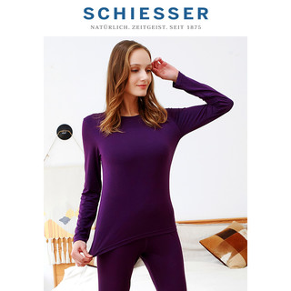 SCHIESSER 舒雅  E0/14872W 女士保暖内衣套装  7400深紫 S