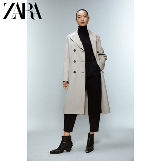 ZARA 07522250711 女士双排扣双面呢羊毛大衣