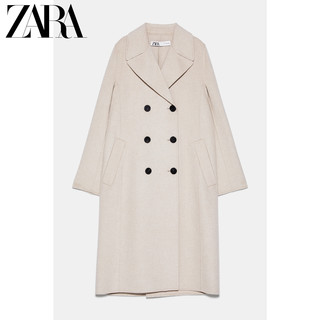 ZARA 07522250711 女士双排扣双面呢羊毛大衣