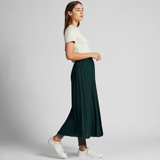 UNIQLO 优衣库 420358 女装高腰打褶长裙