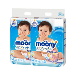 Moony 尤妮佳 婴儿纸尿裤 M64片 2包装