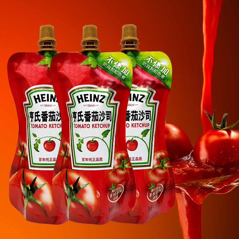 Heinz 亨氏 番茄酱家用手抓饼番茄沙司三明治汉堡薯条蘸酱料